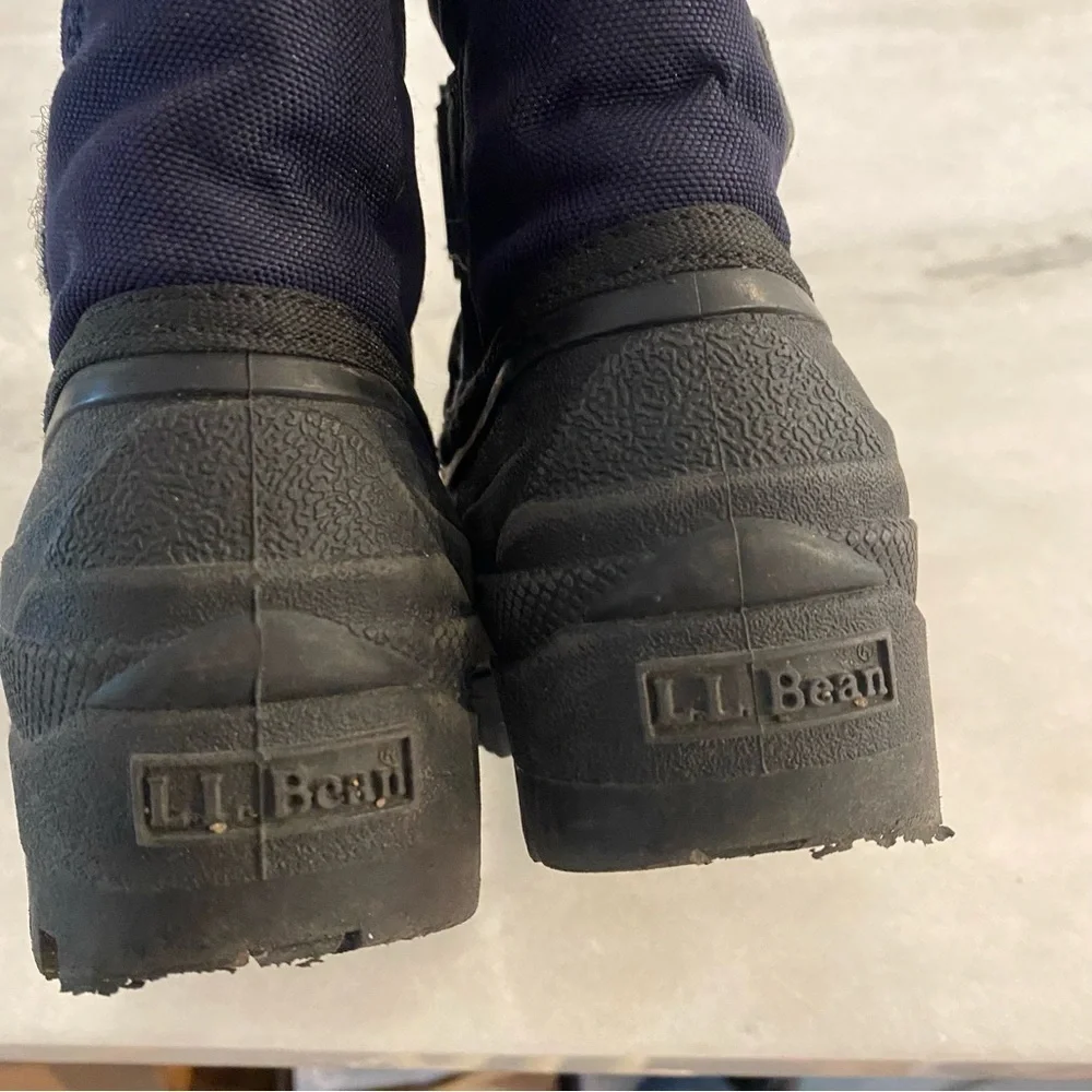 L.L.Bean Kids' Northwoods Boots Navy Black 10